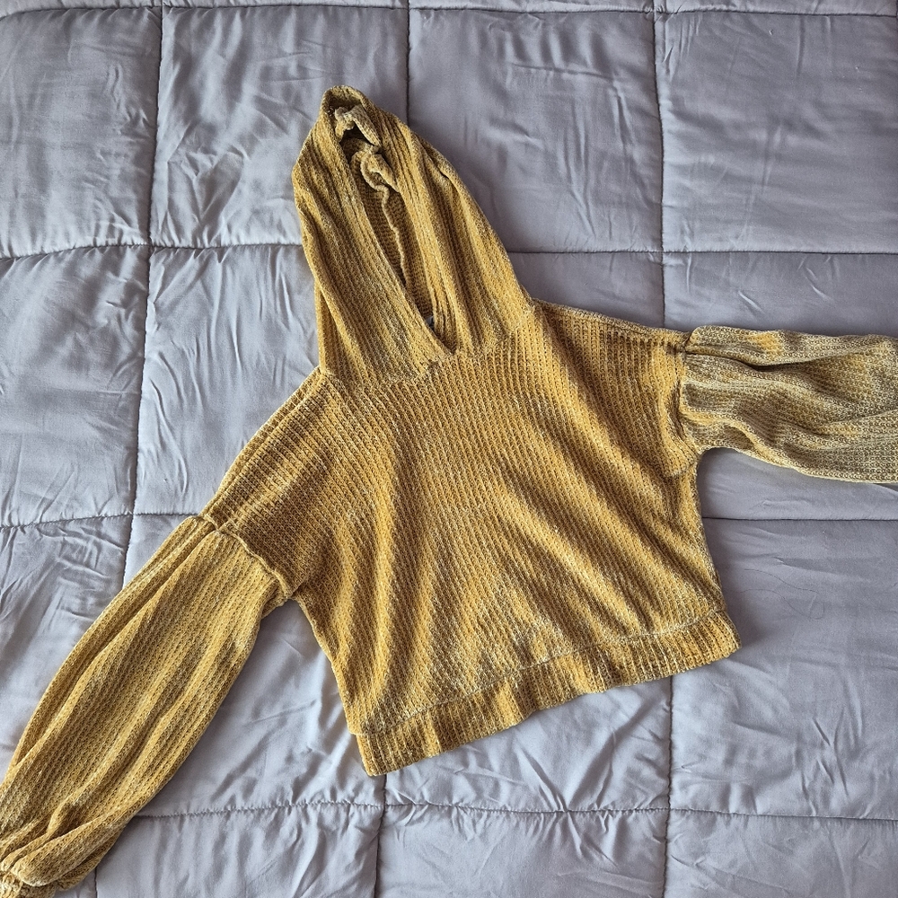 Gypsies & Moondust Golden Knit Hoodie Sweater